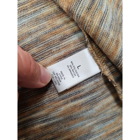 Logo By Lori Goldstein Sweater Womens Large Open Front Duster Length Pockets - Picture 6 of 7